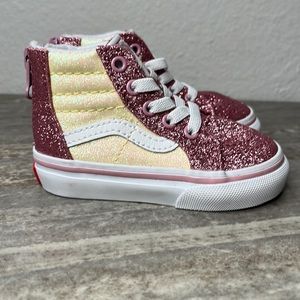 Toddlers Slip on Classic Vans size 4 Glitter